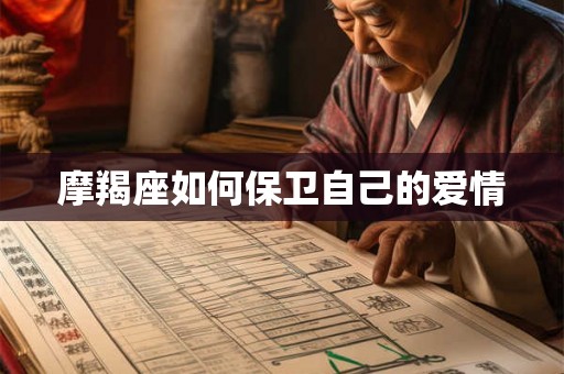 摩羯座如何保卫自己的爱情