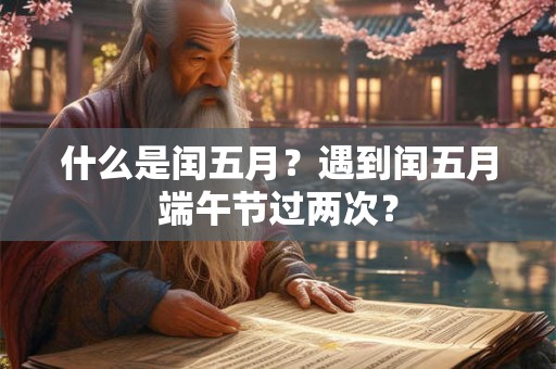 什么是闰五月？遇到闰五月端午节过两次？