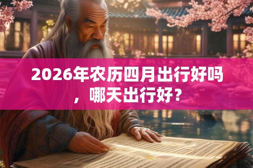 2026年农历四月出行好吗，哪天出行好？