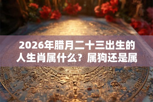 2026年腊月二十三出生的人生肖属什么？属狗还是属猪？
