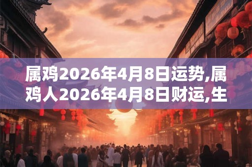 属鸡2026年4月8日运势,属鸡人2026年4月8日财运,生肖鸡2026年4月8日运势