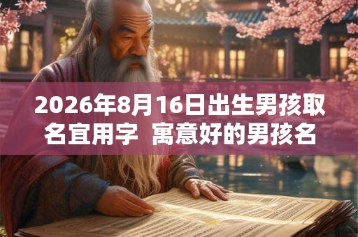 2026年8月16日出生男孩取名宜用字 寓意好的男孩名字 2026年8月16日出生男孩取名宜用字 寓意好的男孩名字
