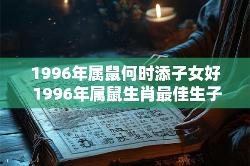 1996年属鼠何时添子女好 1996年属鼠生肖最佳生子时间是