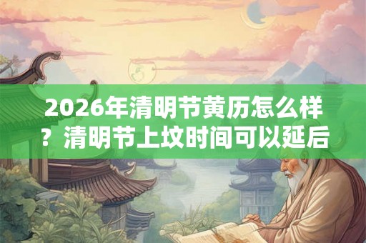 2026年清明节黄历怎么样？清明节上坟时间可以延后吗？