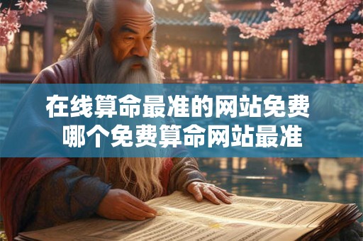 在线算命最准的网站免费 哪个免费算命网站最准