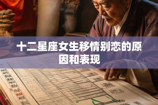 十二星座女生移情别恋的原因和表现