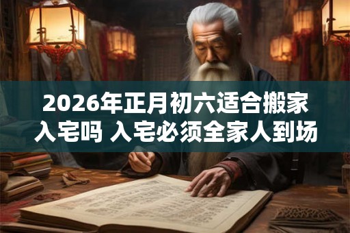 2026年正月初六适合搬家入宅吗 入宅必须全家人到场吗 2026年正月初六适合搬家入宅吗 入宅必须全家人到场吗