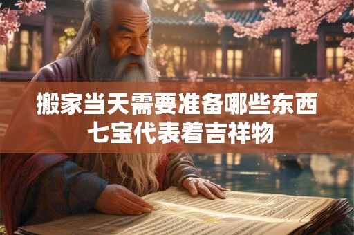 搬家当天需要准备哪些东西 七宝代表着吉祥物