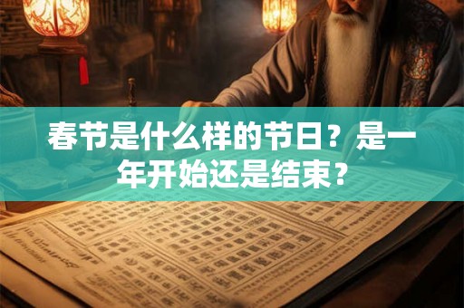 春节是什么样的节日？是一年开始还是结束？