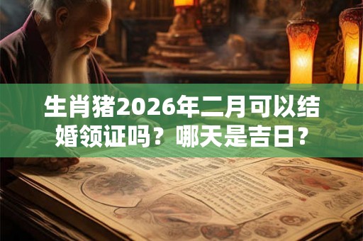 生肖猪2026年二月可以结婚领证吗？哪天是吉日？