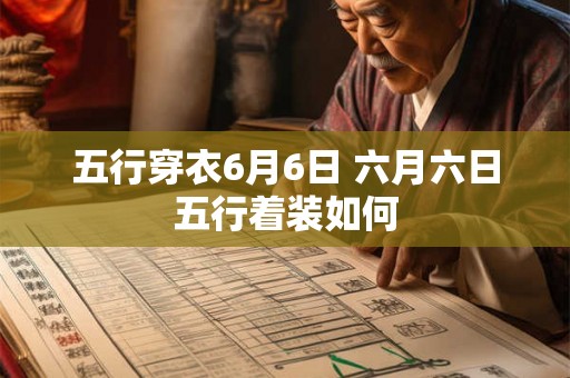 五行穿衣6月6日 六月六日五行着装如何 五行穿衣6月6日 六月六日五行着装如何