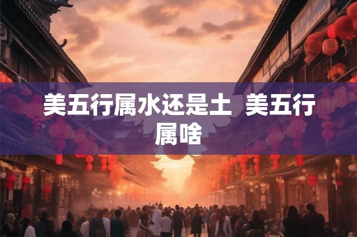美五行属水还是土  美五行属啥