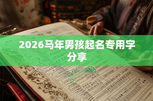 2026马年男孩起名专用字分享 2026马年男孩起名专用字分享