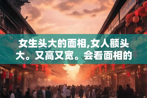 女生头大的面相,女人额头大。又高又宽。会看面相的进。 女生头大的面相,女人额头大。又高又宽。会看面相的进。