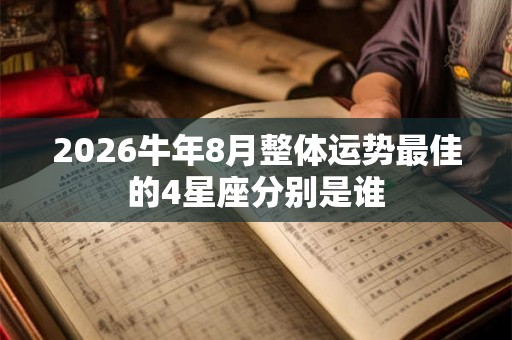 2026牛年8月整体运势最佳的4星座分别是谁