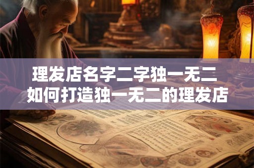 理发店名字二字独一无二 如何打造独一无二的理发店名 理发店名字二字独一无二 如何打造独一无二的理发店名