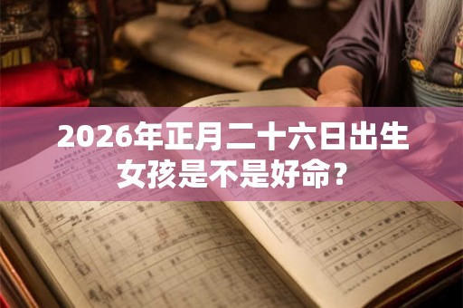 2026年正月二十六日出生女孩是不是好命? 2026年正月二十六日出生女孩是不是好命?