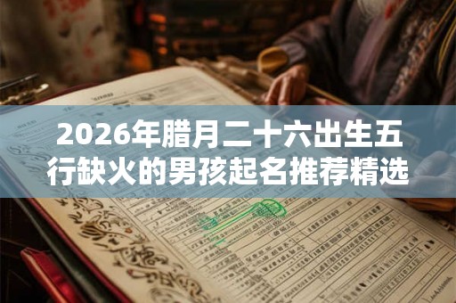 2026年腊月二十六出生五行缺火的男孩起名推荐精选