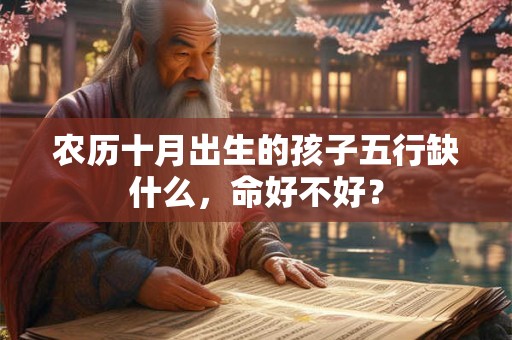 农历十月出生的孩子五行缺什么，命好不好？