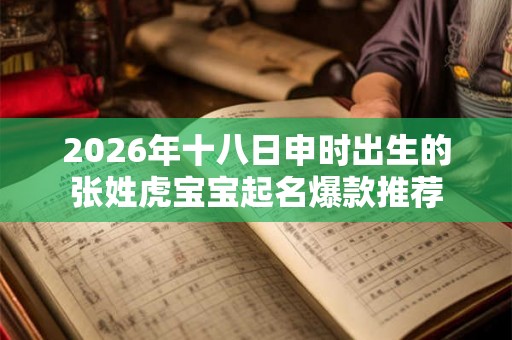 2026年十八日申时出生的张姓虎宝宝起名爆款推荐