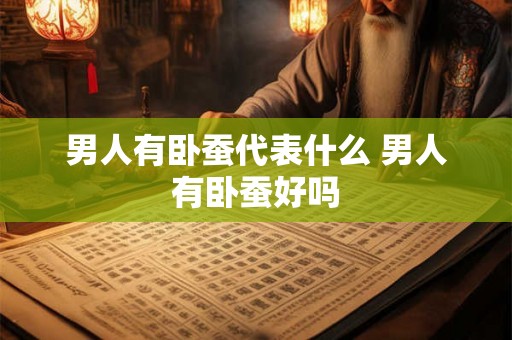 男人有卧蚕代表什么 男人有卧蚕好吗 男人有卧蚕代表什么 男人有卧蚕好吗