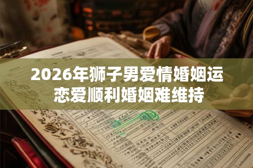 2026年狮子男爱情婚姻运 恋爱顺利婚姻难维持