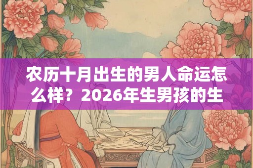 农历十月出生的男人命运怎么样?2026年生男孩的生肖女 农历十月出生的男人命运怎么样?2026年生男孩的生肖女
