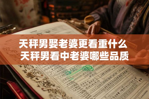 天秤男娶老婆更看重什么 天秤男看中老婆哪些品质 天秤男娶老婆更看重什么 天秤男看中老婆哪些品质