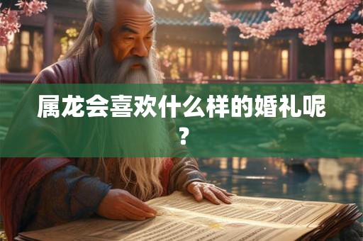 属龙会喜欢什么样的婚礼呢？