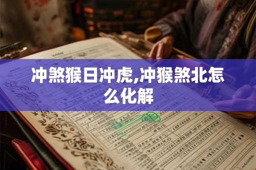 冲煞猴日冲虎,冲猴煞北怎么化解