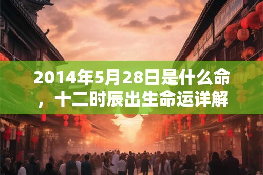 2014年5月28日是什么命，十二时辰出生命运详解
