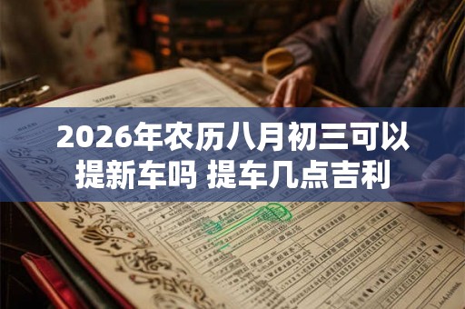 2026年农历八月初三可以提新车吗 提车几点吉利 2026年农历八月初三可以提新车吗 提车几点吉利