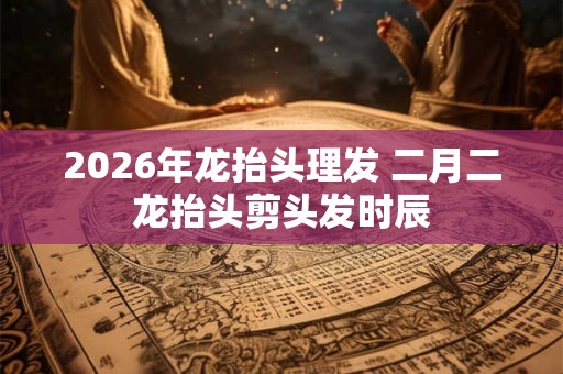 2026年龙抬头理发 二月二龙抬头剪头发时辰