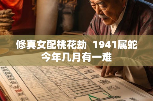 修真女配桃花劫  1941属蛇今年几月有一难