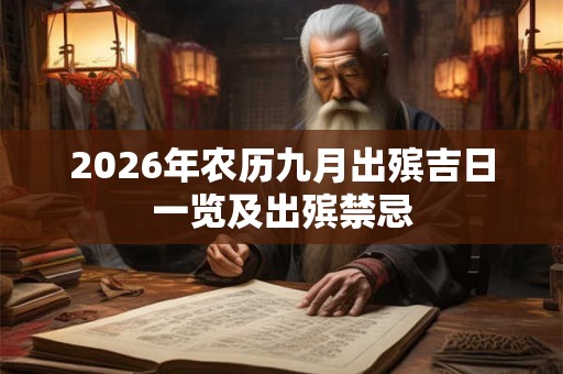 2026年农历九月出殡吉日一览及出殡禁忌
