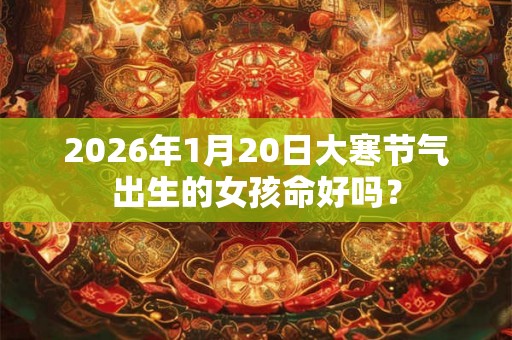 2026年1月20日大寒节气出生的女孩命好吗？