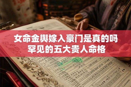 女命金舆嫁入豪门是真的吗 罕见的五大贵人命格 女命金舆嫁入豪门是真的吗 罕见的五大贵人命格