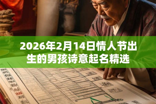 2026年2月14日情人节出生的男孩诗意起名精选