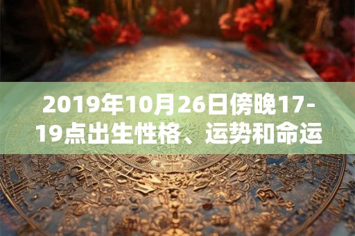 2019年10月26日傍晚17-19点出生性格、运势和命运 2019年10月26日傍晚17-19点出生性格、运势和命运