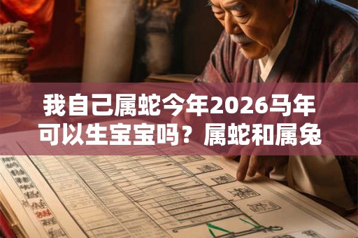 我自己属蛇今年2026马年可以生宝宝吗？属蛇和属兔合不合？