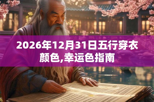 2026年12月31日五行穿衣颜色,幸运色指南