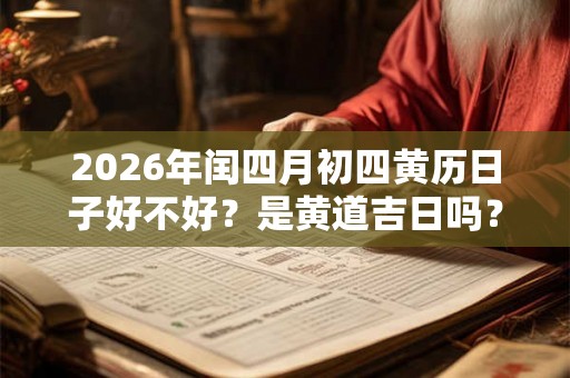 2026年闰四月初四黄历日子好不好?是黄道吉日吗? 2026年闰四月初四黄历日子好不好?是黄道吉日吗?
