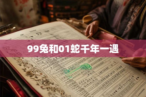 99兔和01蛇千年一遇 99兔和01蛇千年一遇