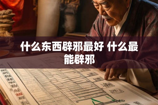 什么东西辟邪最好 什么最能辟邪