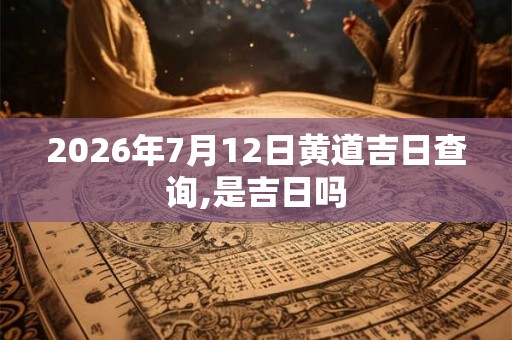 2026年7月12日黄道吉日查询,是吉日吗 2026年7月12日黄道吉日查询,是吉日吗