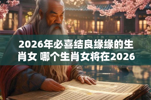 2026年必喜结良缘缘的生肖女 哪个生肖女将在2026年结婚