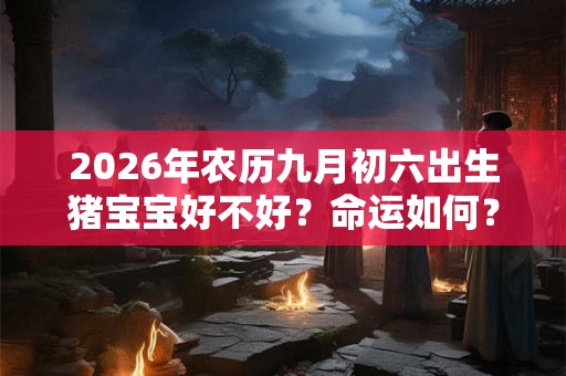 2026年农历九月初六出生猪宝宝好不好？命运如何？