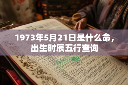 1973年5月21日是什么命，出生时辰五行查询