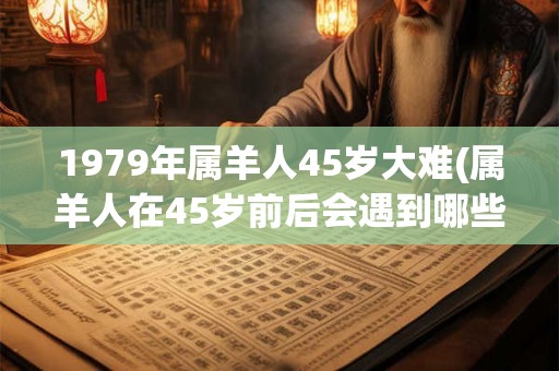 1979年属羊人45岁大难(属羊人在45岁前后会遇到哪些重大困境？)