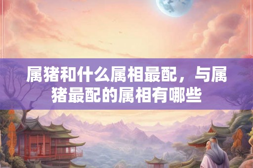 属猪和什么属相最配，与属猪最配的属相有哪些